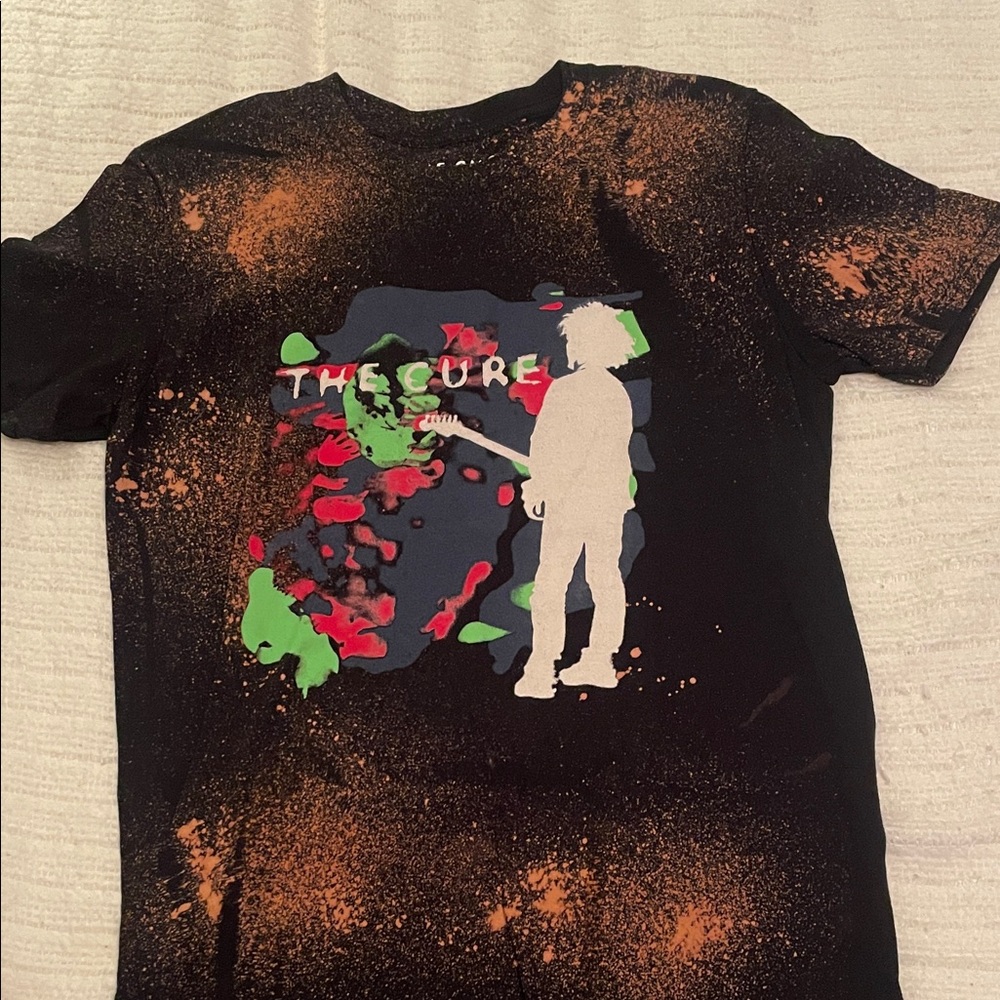 Black Graphic band tee shirt the cure